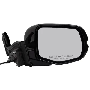 2017-2020 Honda Ridgeline Black Edition/RTL-E Power Door Mirror Assembly Paint To Match Black Manual Folding With Heat-Memory Without Signal-Auto Dimming-Side View Camera RH