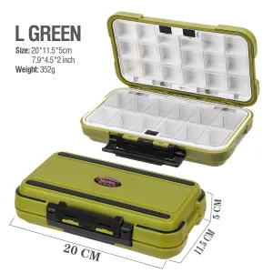 24/28 Grid Fishing Gear Accessories Waterproof sub-Box Fishing Hook Supplies Tool Storage Box Fishing Tackle box