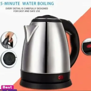 2L Automatic Electric Kettle Stainless Steel Premium Electric Kettle 1500W Power 360 Degree Rotating Base Kettle  and  Make Tea  and  Boiled Egg ,Potatoes