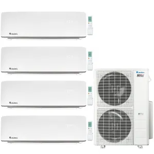 4-Zone Klimaire 21.1 SEER2 Multi Split Wall Mount Air Conditioner Heat Pump System 12 12 18 18