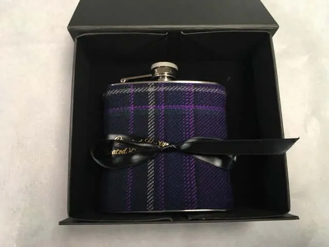 6oz Tartan Hip Flask - Made in tartan of your choice