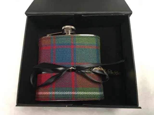 6oz Tartan Hip Flask - Made in tartan of your choice