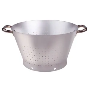 **Agnelli USA ALMA168B40 Premium Stainless Steel Colander - Durable & Stylish Kitchen Strainer for Pasta, Vegetables, and More**