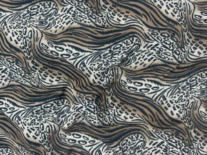 Animal Magic 1 - Clearance Printed Crepe Fabric