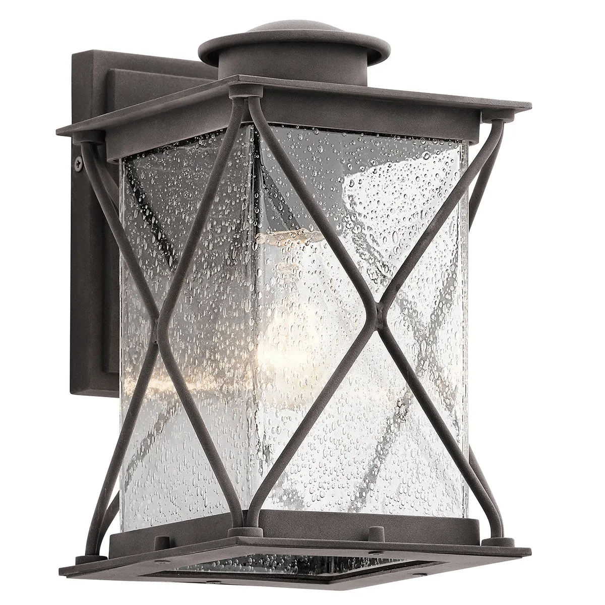 Argyle Small/Medium Wall Lantern - Weathered Zinc Finish