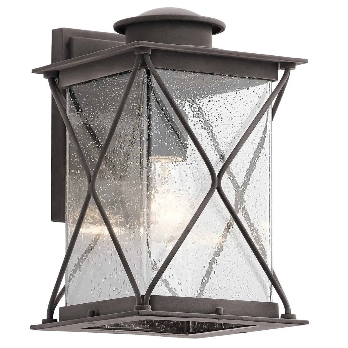 Argyle Small/Medium Wall Lantern - Weathered Zinc Finish