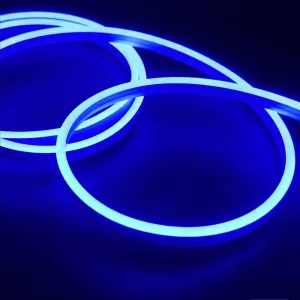 Blue Flex 24V 8x16mm 120LEDs/m IP65 Waterproof 5cm Cut