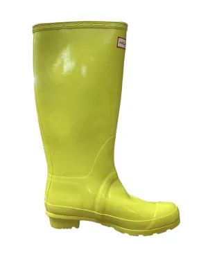 Boots Rain By Hunter In Yellow, Size: 7