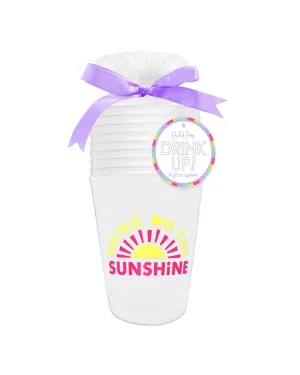 Bring on the Sunshine Reusable Stackable Cups