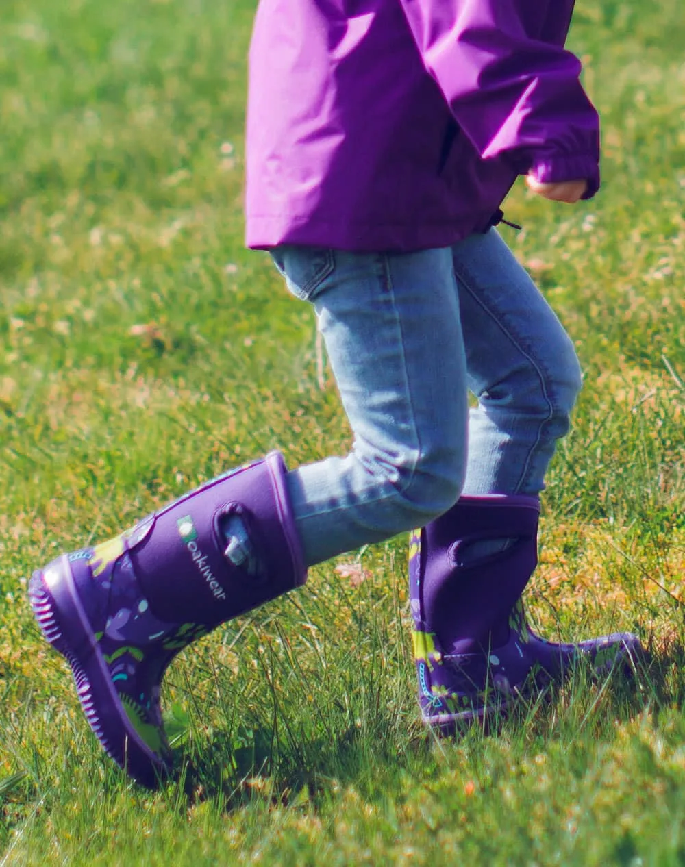 CHILDREN’S NEOPRENE RAIN/SNOW BOOTS, PURPLE UNICORN