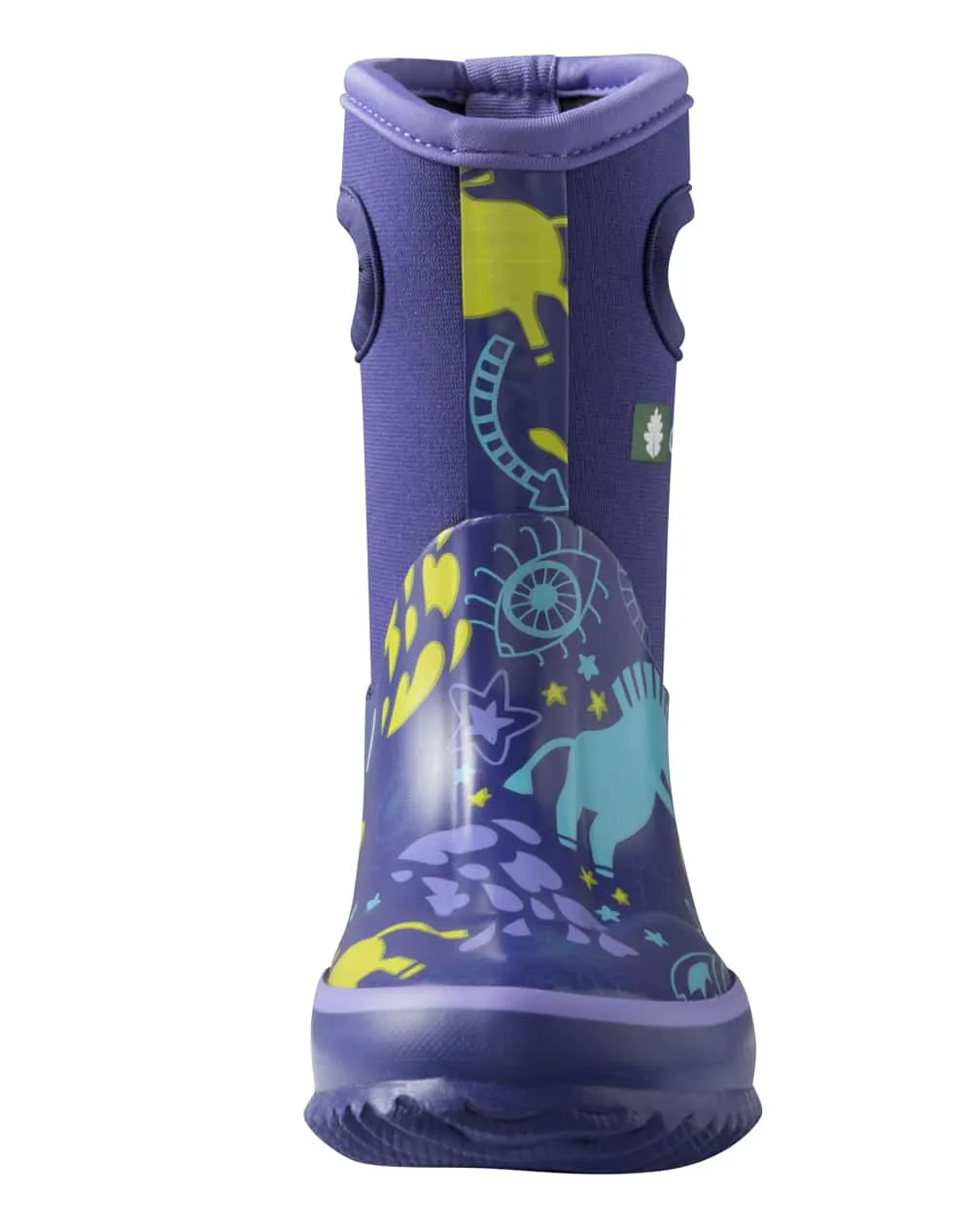 CHILDREN’S NEOPRENE RAIN/SNOW BOOTS, PURPLE UNICORN