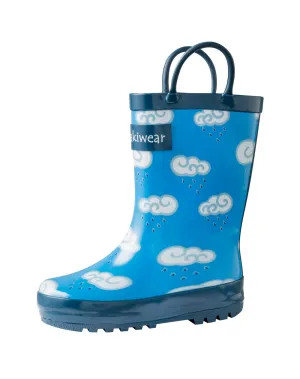 CHILDREN’S RUBBER RAIN BOOTS, CLOUDS