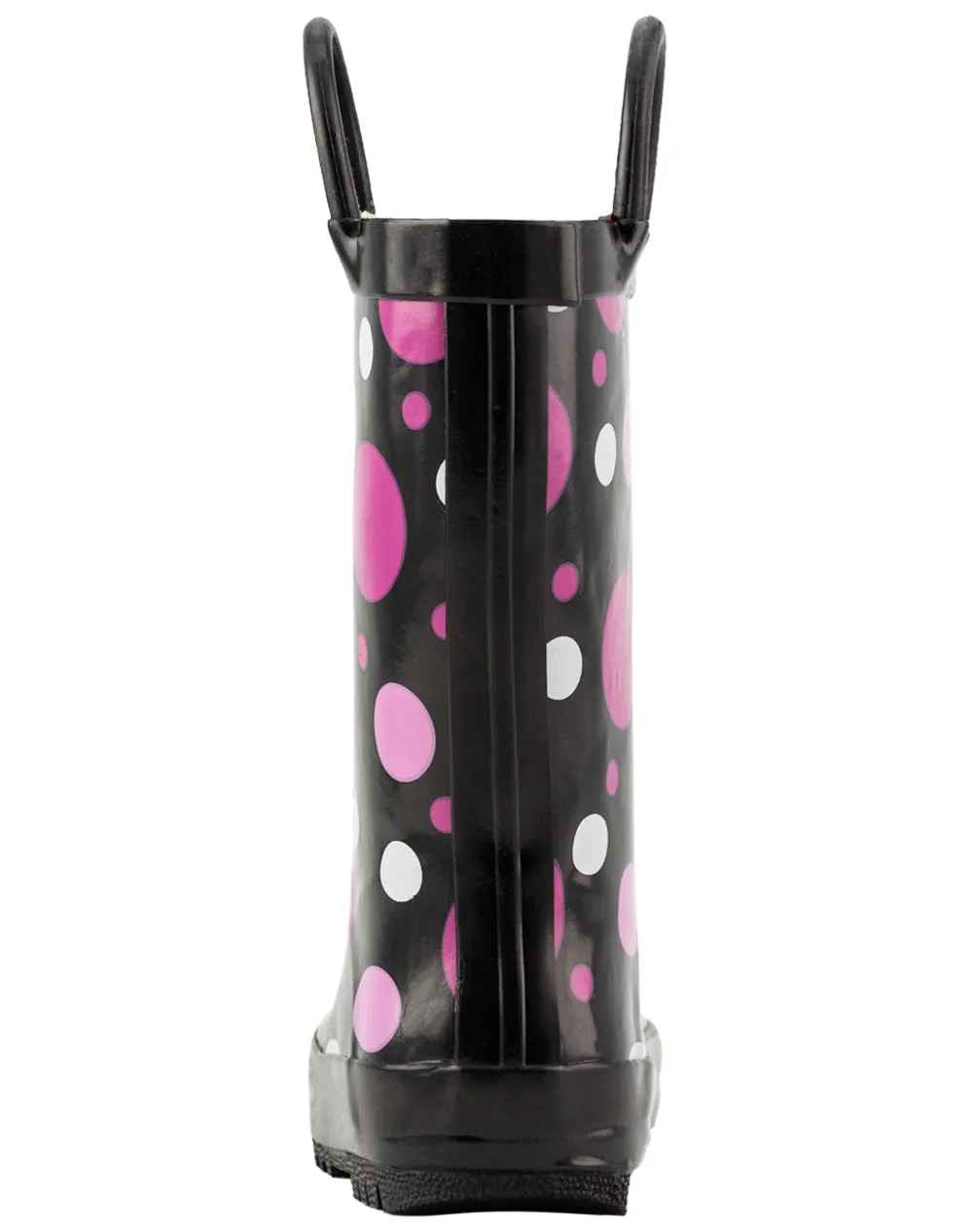 CHILDREN’S RUBBER RAIN BOOTS, POLKA DOTS