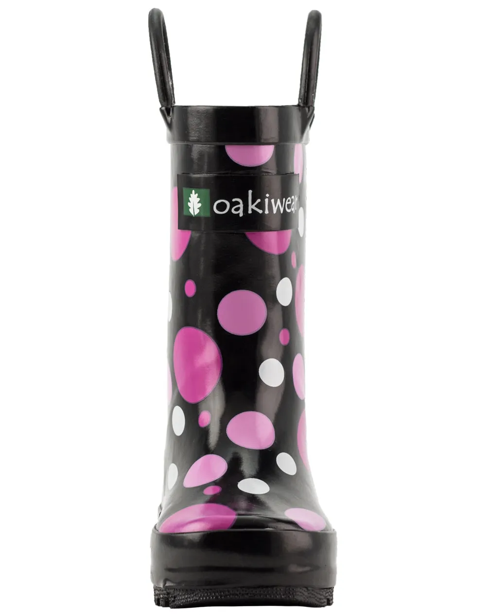 CHILDREN’S RUBBER RAIN BOOTS, POLKA DOTS