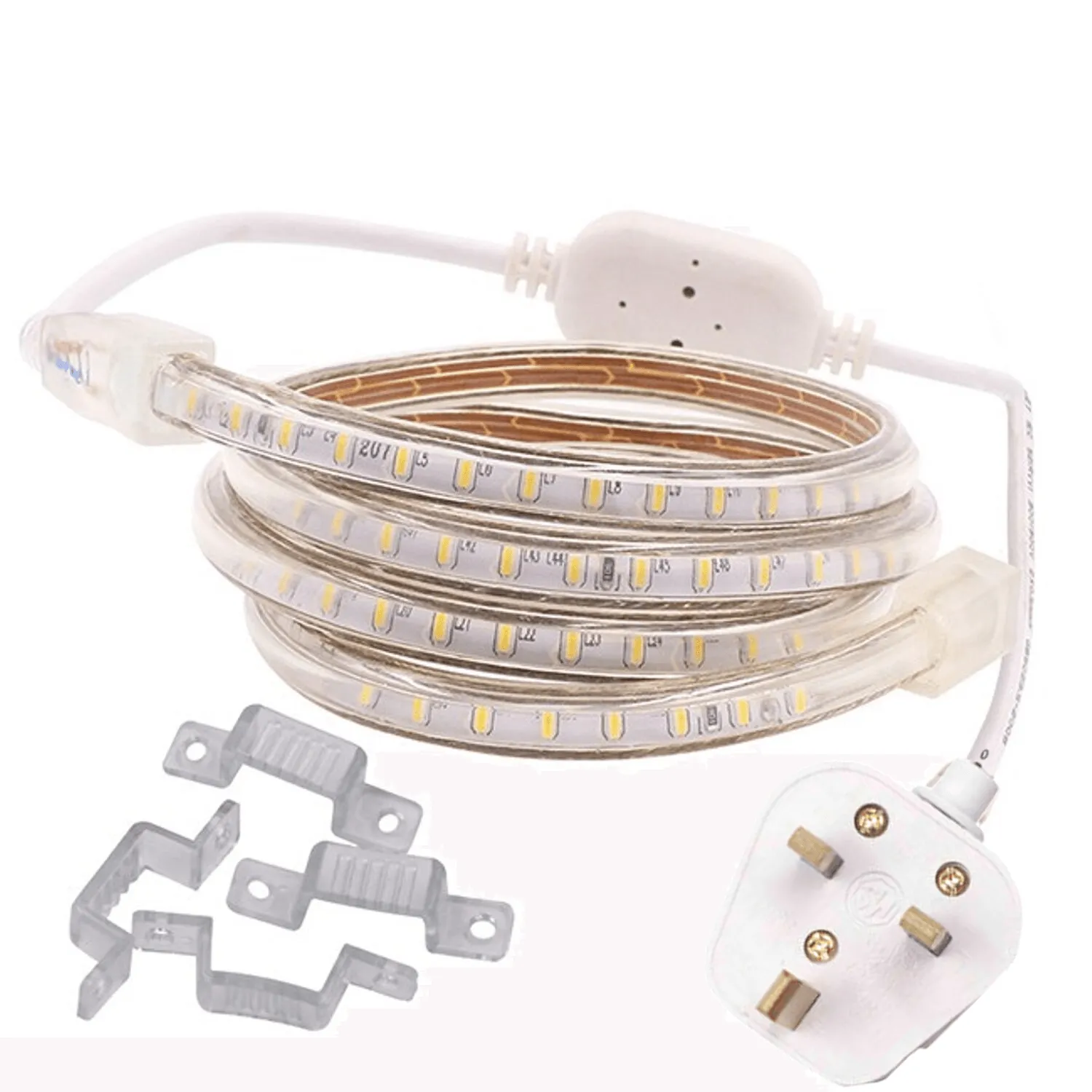 Cool White LED Strip Light 220V 240V 2835 IP65 Waterproof 120LED/m Full Kit