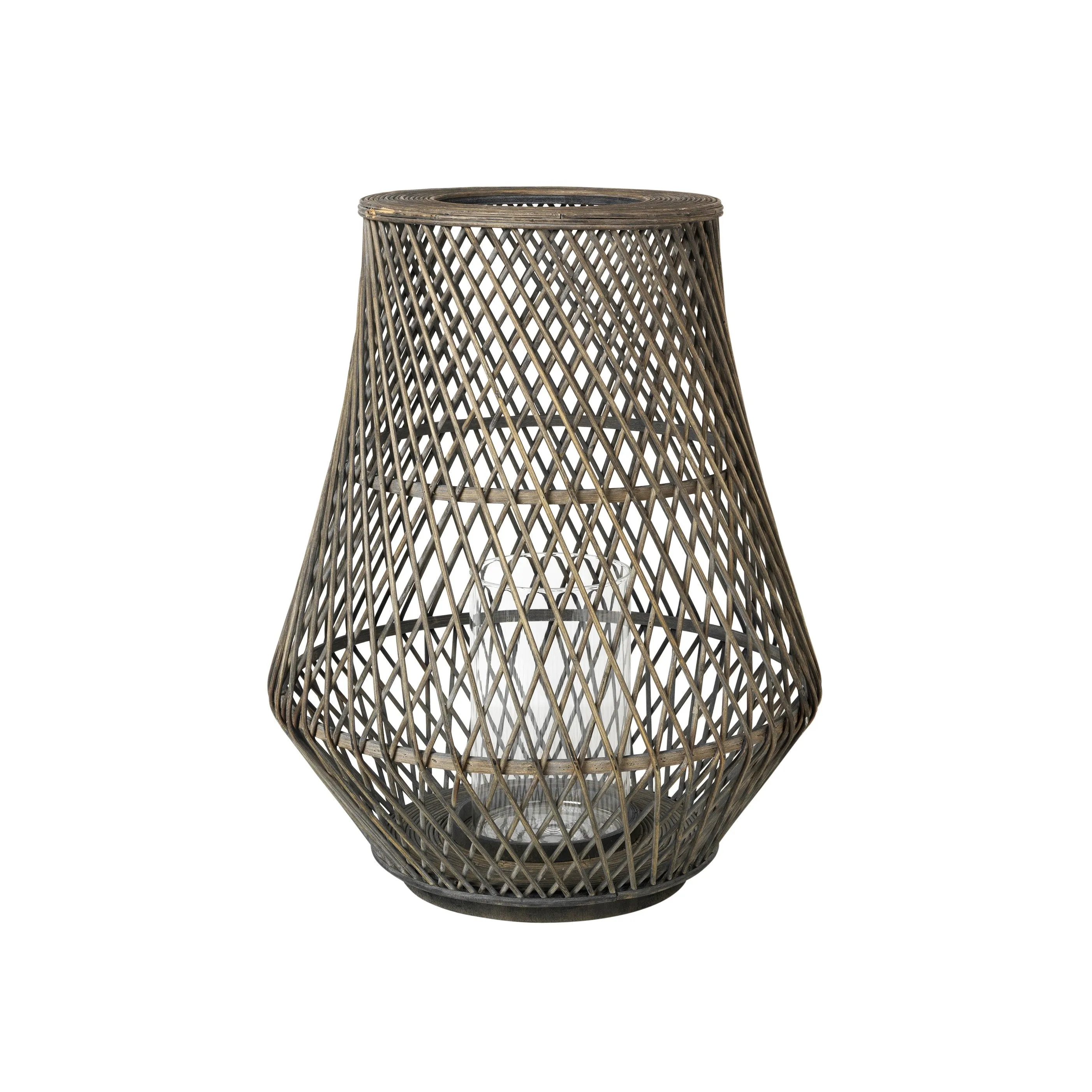 Dove Grey Bamboo Lantern - Anita - Broste Copenhagen - Two Sizes