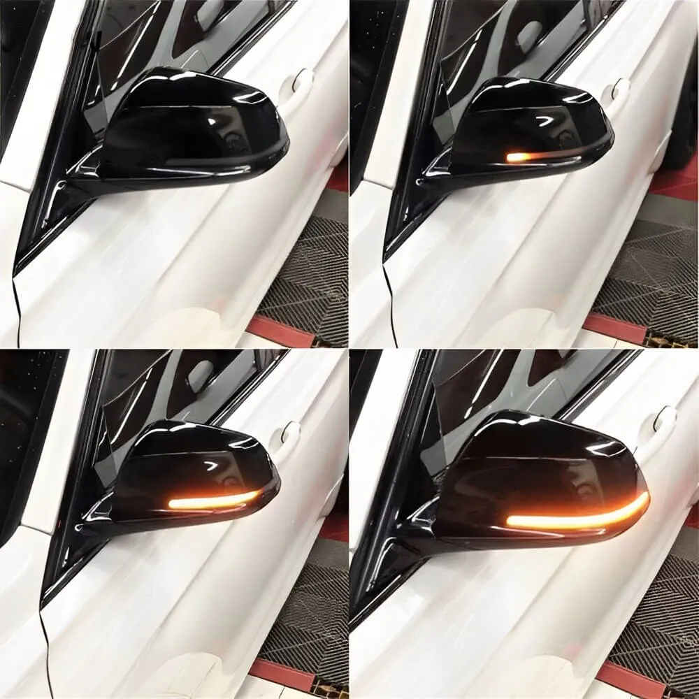 Dynamic Sequential LED Side Mirror Turn Signal Light for BMW 1/2/3/4 Series, X1, E84, i3 Models