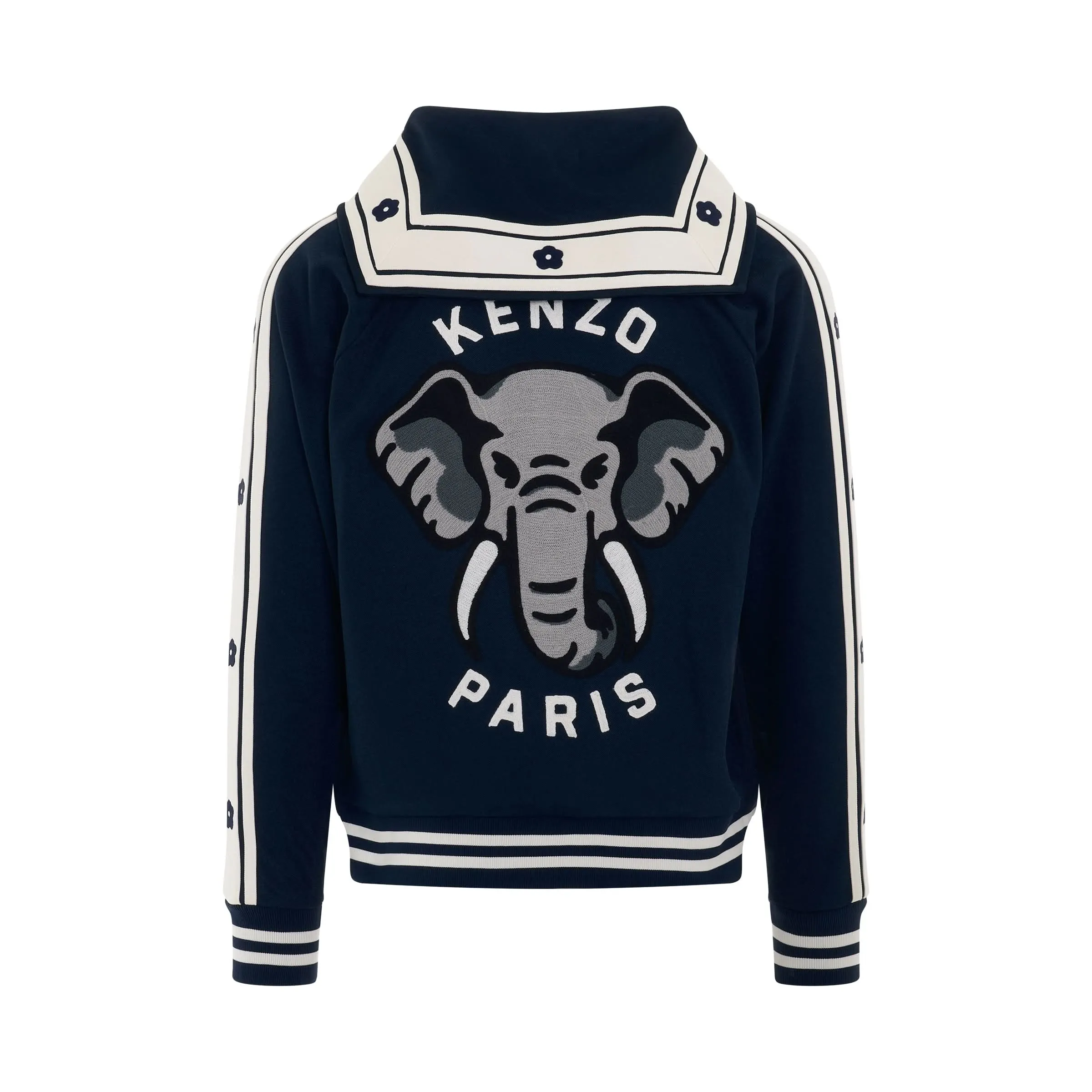 Elephant Zipped Jacket in Midnight Blue