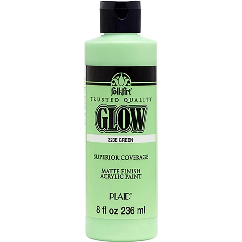 Folkart Glow in The Dark Acrylic Color, 8oz