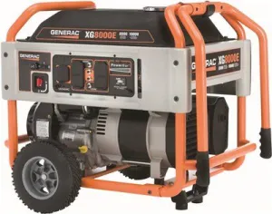 Generac Xg Series Portable Generator' 8000 Watt' With Electric Start' Gas