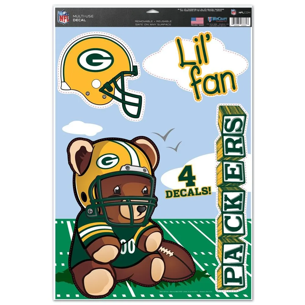 Green Bay Packers Lil' Fan 11x17 Decal Set