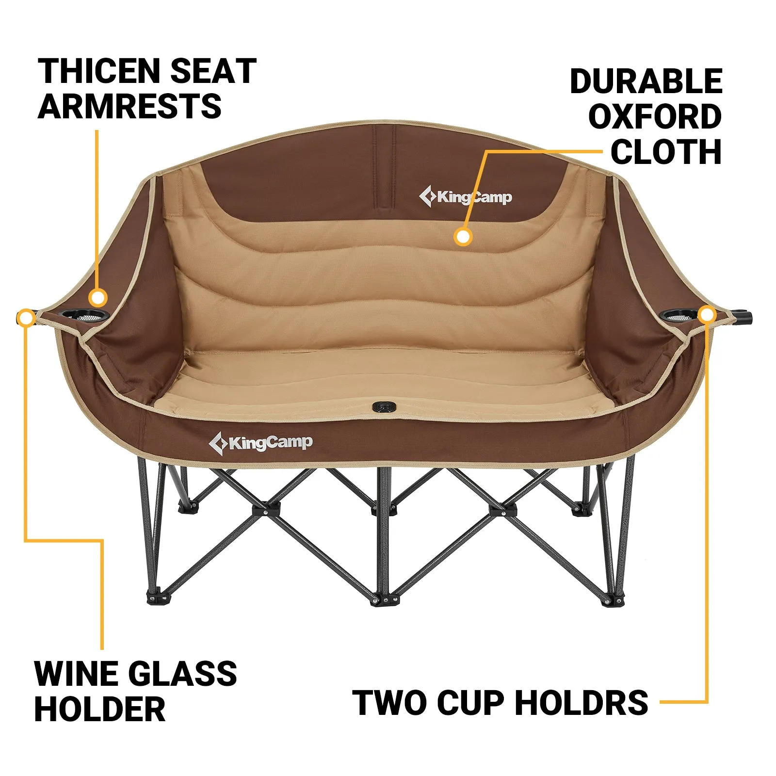 KingCamp Loveseat Double Seat Chair