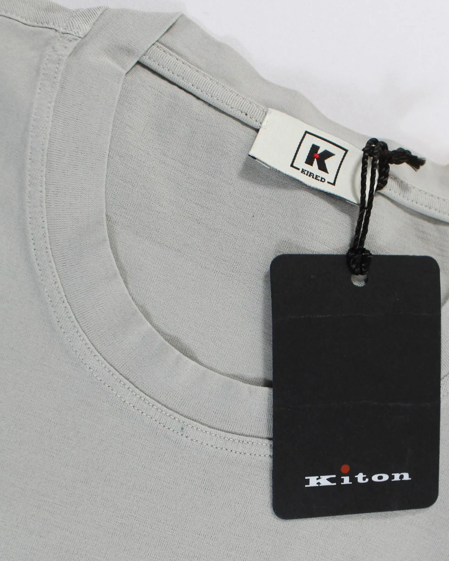 Kired Kiton Longsleeve T-Shirt Gray Crêpe Cotton EU 50/ M SALE