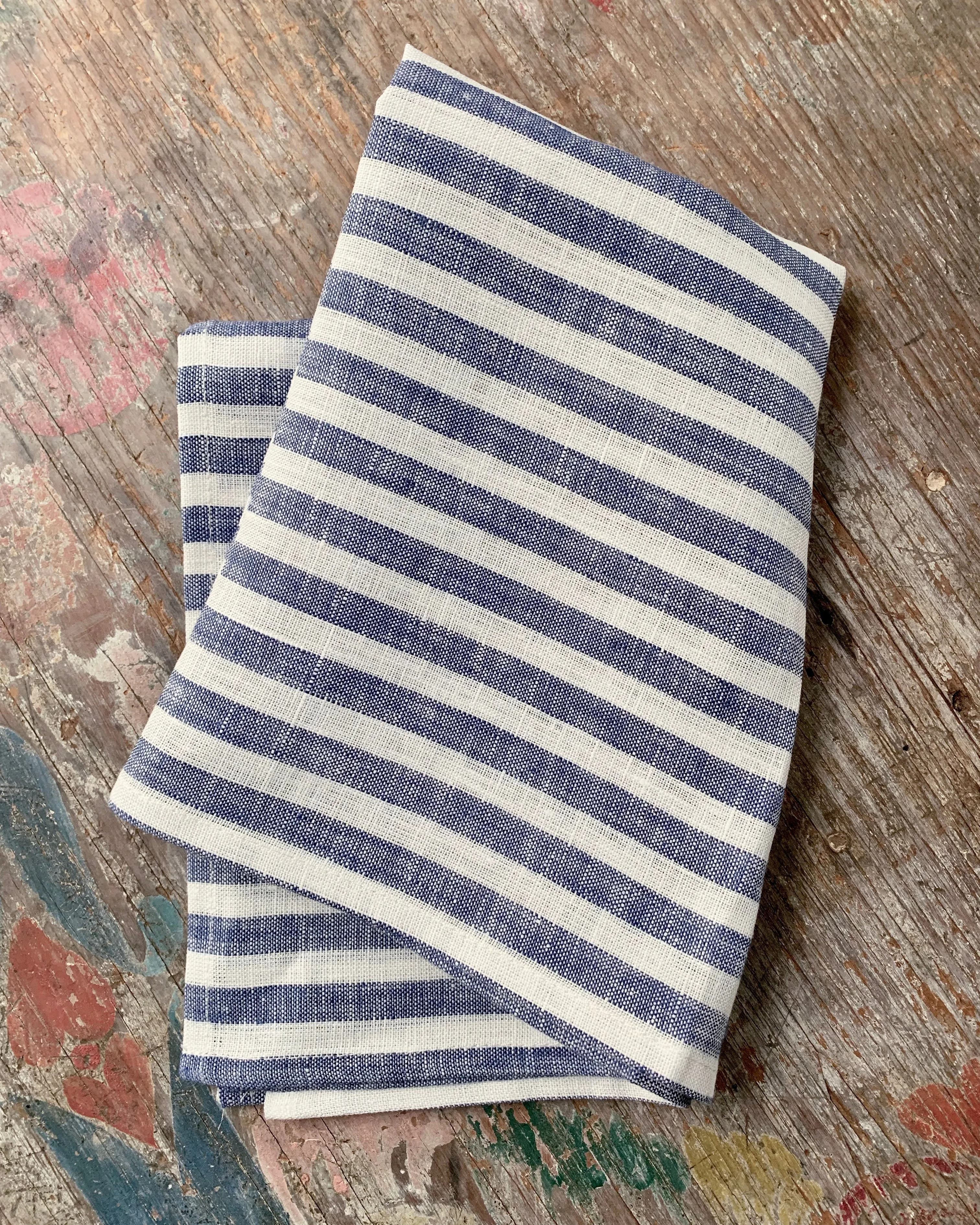 Kitchen Cloth: Blue White Stripe