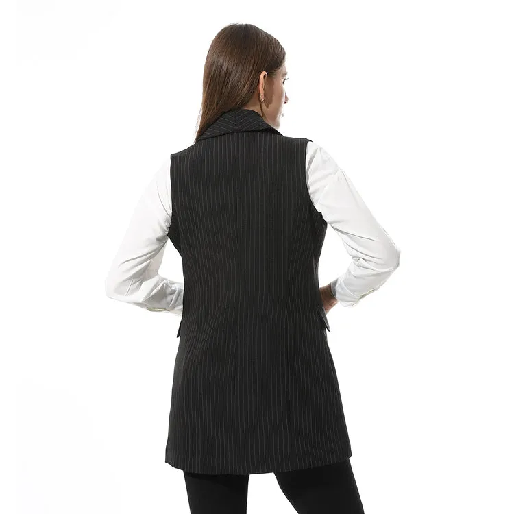 Lapel Double Breasted Vest - Mr Joe