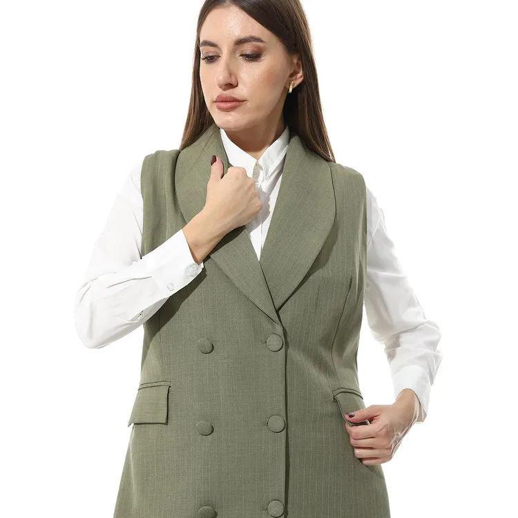 Lapel Double Breasted Vest - Mr Joe