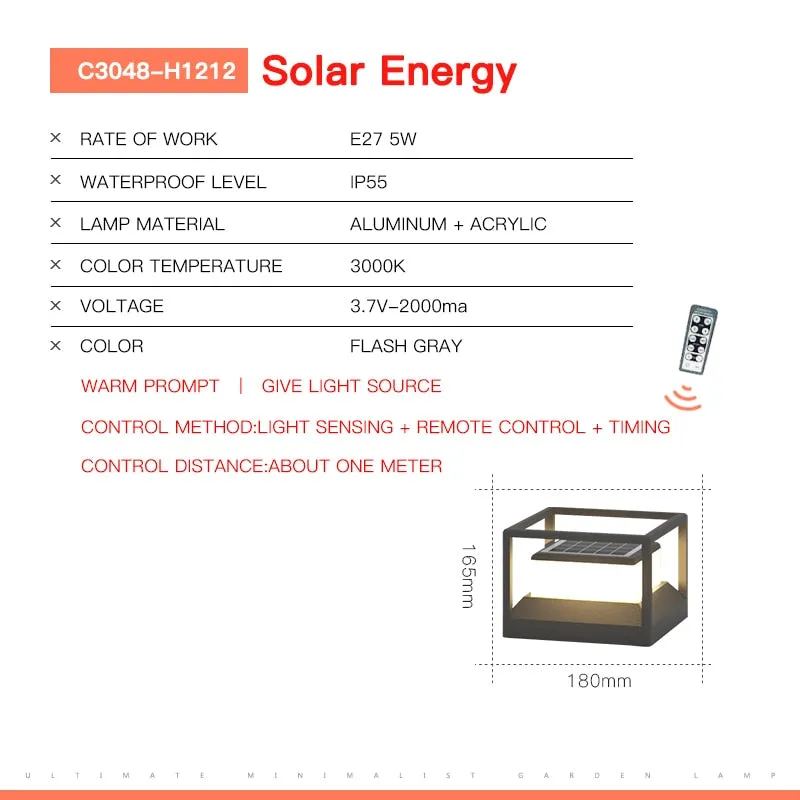 Modern Outdoor Waterproof Solar Garden Light: Lawn Light and Landscape Path Lighting