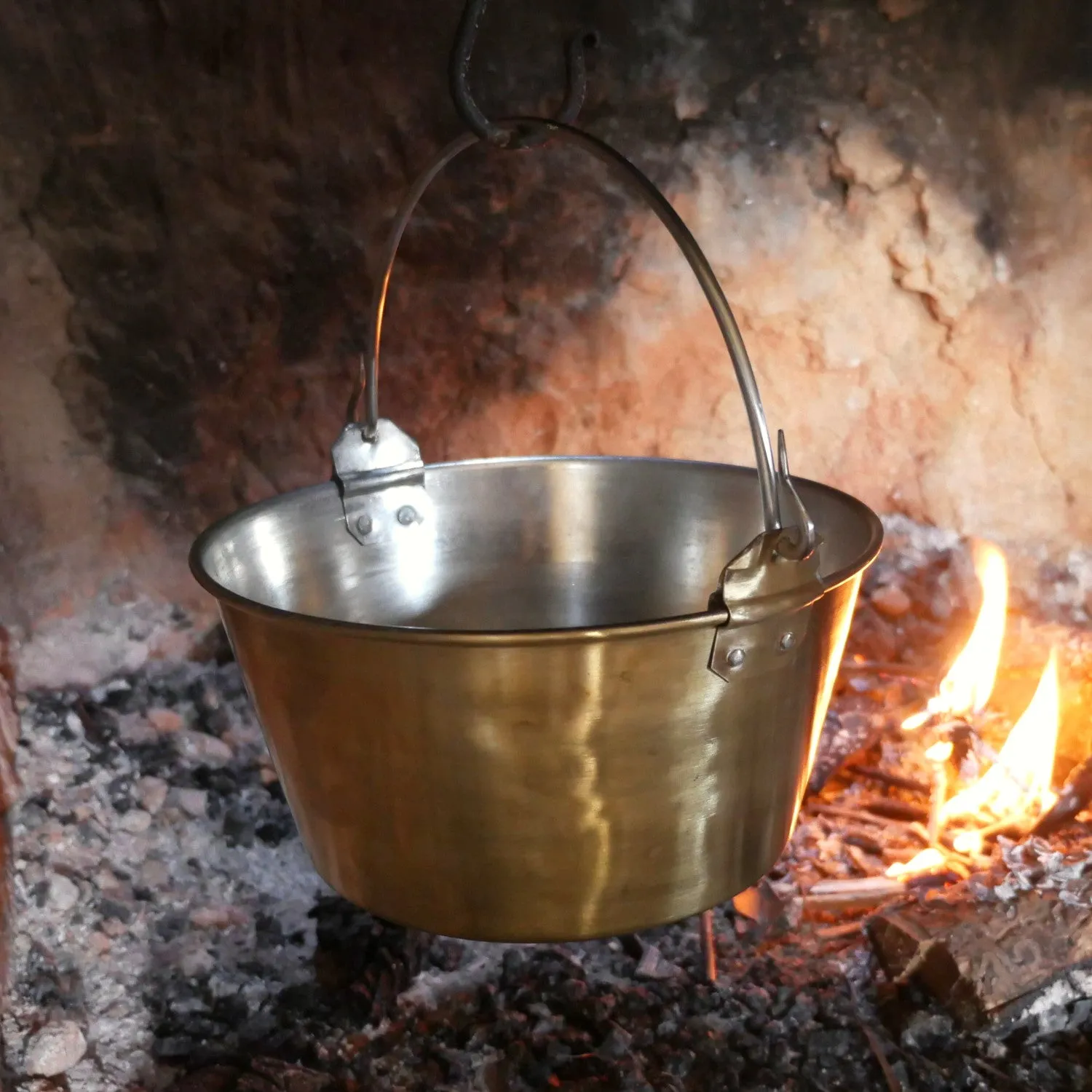 One Gallon Brass Trade Kettle