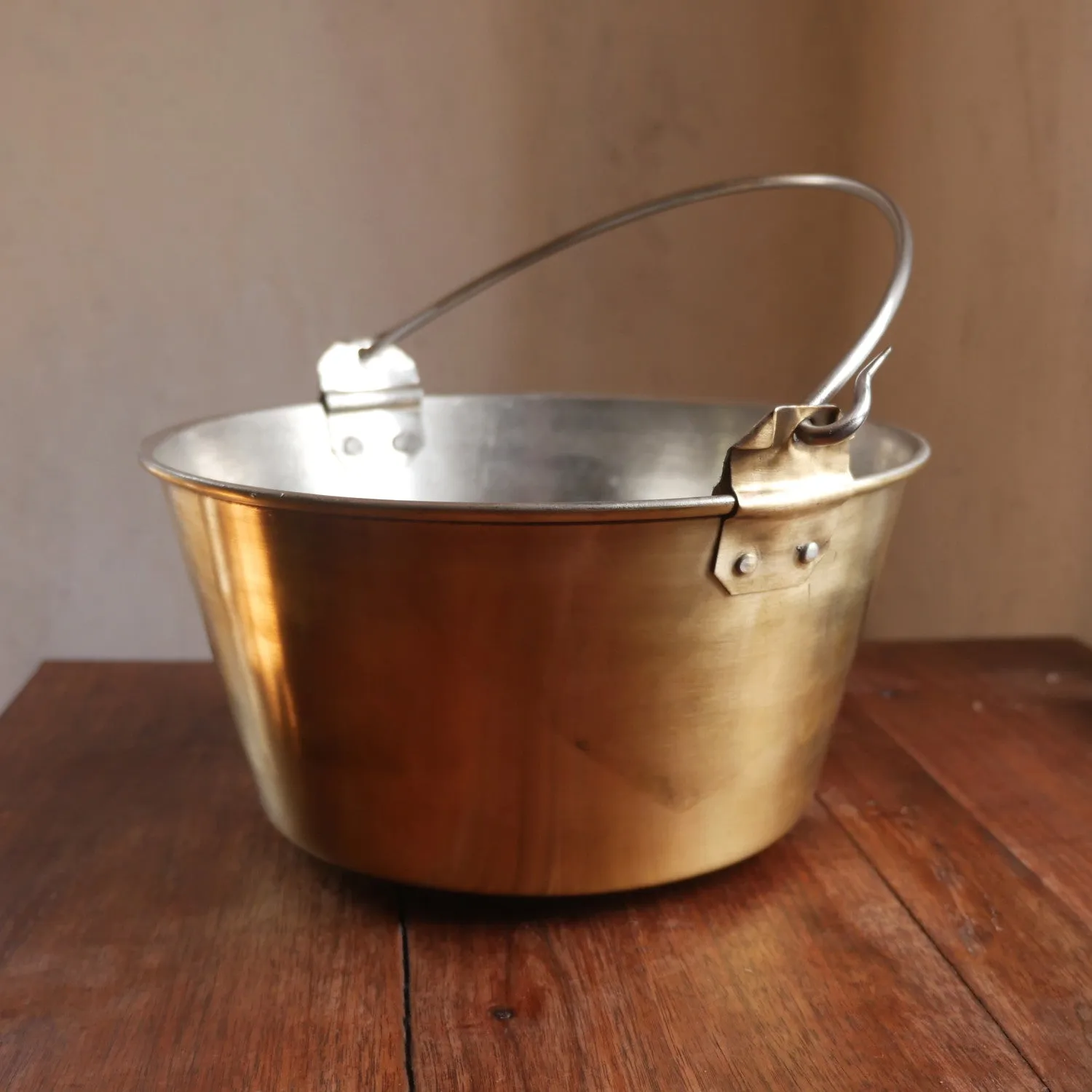 One Gallon Brass Trade Kettle