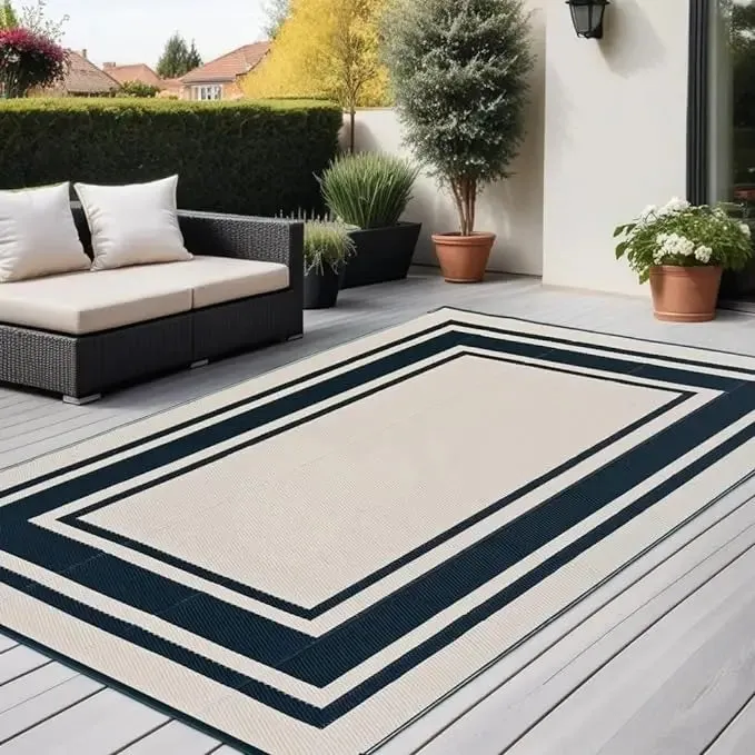 Outdoor Waterproof Rug Plastic Straw Mat, Outdoor Rug