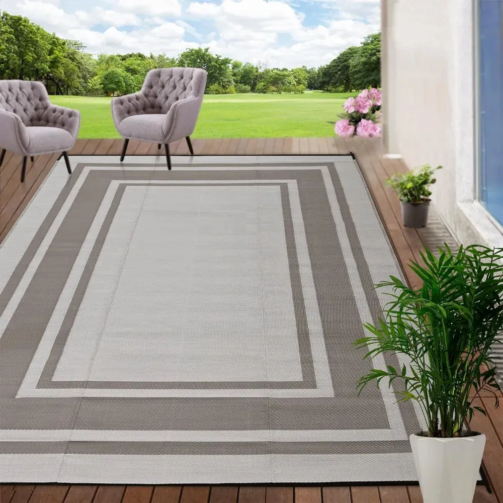 Outdoor Waterproof Rug Plastic Straw Mat, Outdoor Rug