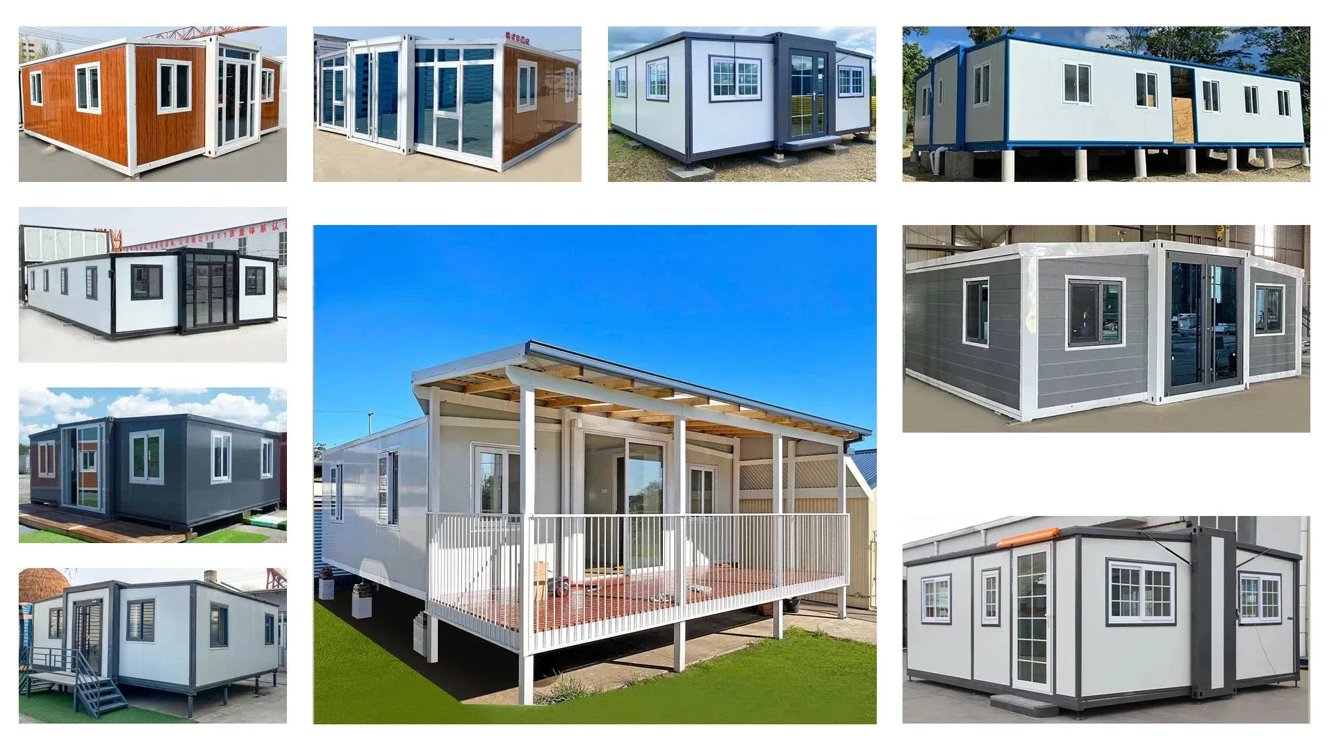 Ready Made 40Ft 20Ft Shipping Prefab Expandable House For Sale Light Steel Folding Prefabricated Home 5 Bedroom