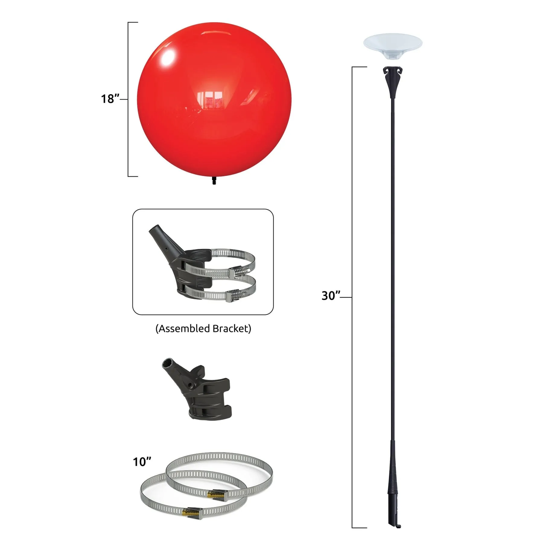 Reusable Vinyl Balloon Light Pole Kit - 1 Balloon