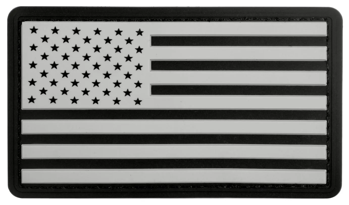 Rothco PVC US Flag Patch With Hook Back