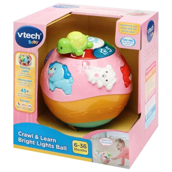 VTech Crawl & Learn Bright Lights Ball Pink